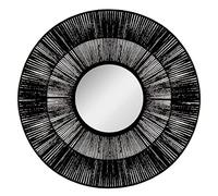 Atmosphera Créateur d'intérieur - Miroir Rond Motif Ethnique "Landy" 76cm Noir Noir G