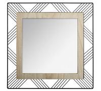 Atmosphera Miroir Joe en métal et MDF - 45 x 45 cm