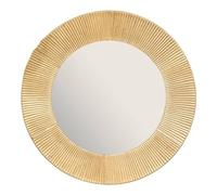 Atmosphera - Miroir Milda - métal - doré - D90 cm