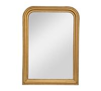 Atmosphera - Miroir Mural Adele Cadre en Bois Doré 74 x 104 cm, Style Romantique - pour Salon, Chambre, Entrée
