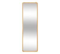 Atmosphera - Miroir Mural en Pied Kim, Cadre en Bois Naturel, 116 x 35 cm - pour Entrée, Chambre, Salon