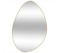 Atmosphera - Miroir mural Roman organique doré 60 x 40 cm - fixation horizontale ou verticale