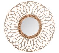 Atmosphera Miroir rosace en rotin Gwenn - diamètre 58 cm