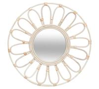 Miroir Fleur en Rotin D56