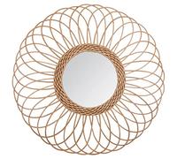 Atmosphera Créateur d'intérieur - Miroir en Rotin "Rosace" 58cm Beige Beige G