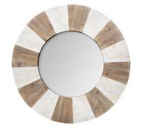 Atmosphera Miroir texturé Jade en bois - diamètre 89 cm