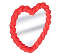 Atmosphera - Miroir torsadé cœur Twist Rouge h40cm