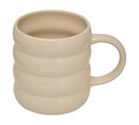 Atmosphera - Mug à relief Poolside jaune 44cl - Ecru