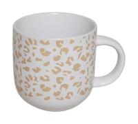 Atmosphera - Mug Leopardi L12xp8,5xH9cm - Blanc