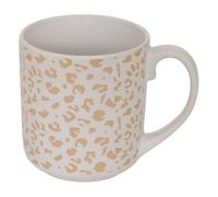 Atmosphera - Mug Leopardi L13,5xp9,5xH10,5cm - Blanc