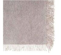- Nappe à franges RIVA - 100% coton - Gris - RIVA