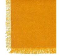 Atmosphera - Nappe à franges RIVA - 100% coton - Ocre - RIVA Jaune G