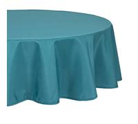 Atmosphera Créateur d'intérieur – Nappe antitache ronde Unie 180 cm Bleu Canard Bleu G