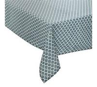 Nappe anti-tache ""Tikal"" bleu 140x240cm - Atmosphera createur d'interieur
