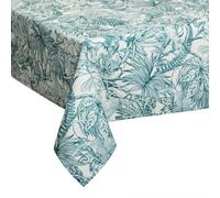 Nappe Antitache à Motifs "Jungle" 140x240cm Bleu