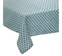 Atmosphera - Nappe Anti-Tache Tikal - Bleu - 140x240 cm