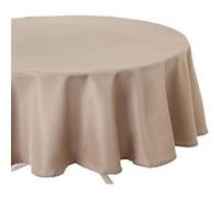 Atmosphera - Nappe anti-taches ronde Ophy - Diam 180 cm - Couleur lin