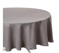 Atmosphera - Nappe anti-taches ronde Ophy - Diam 180 cm - Gris Gris G