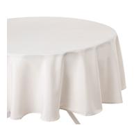 Atmosphera - Nappe anti-taches ronde Ophy - Diam 180 cm - Ivoire