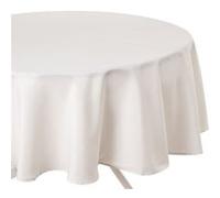 - Nappe anti-taches ronde Ophy - Diam 180 cm - Ivoire