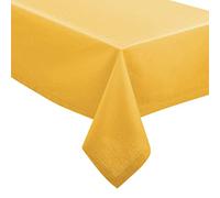 Atmosphera - Nappe Jane - Coton Chambray - Jaune Moutarde 140x240 cm