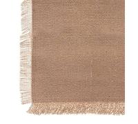 Atmosphera - Nappe à franges RIVA - 100% coton - Beige lin - RIVA Beige G
