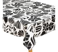 Atmosphera Créateur d'intérieur - Nappe de Table Imprimée "Twisted Lime" 150x250cm Noir & Blanc Blanc G