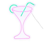 Atmosphera Néon mural LED cocktail - 34,7 cm