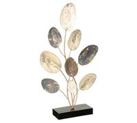 Atmosphera – Objet déco Feuilles – métal Argent et doré – H53 cm