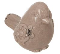 Atmosphera - Oiseau Garden - céramique - 9-5x7 cm - Taupe