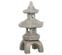 Atmosphera - Pagode déco extérieure uchi h.66,5cm magnésie Gris