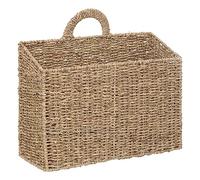 Atmosphera - Panier à Suspendre Cora en Paille et métal 37x14cm