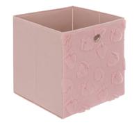 Atmosphera - Panier de Rangement fraci 30x30cm Rose Motifs Fraises