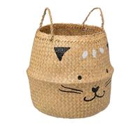 Atmosphera - Panier Enfant Chat Pipo d35cm Beige