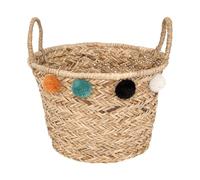 Panier De Rangement Avec Pompons Léopard Beige - Atmosphera For Kids