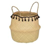 Atmosphera Créateur d'intérieur - Panier à Pompons Pliable "Alina" 37cm Beige Beige G