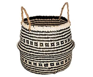 Atmosphera - Panier roseau - noir 36x14-5 cm