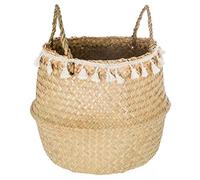 Atmosphera - Panier Seagrass Pliant à Pompons