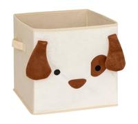 Atmosphera – Panier de rangement Joey pliable 29x29 cm beige