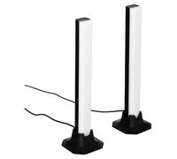 Atmosphera – Lot de 2 Barres lumineuses Paol 32 cm – Noir – Synchro musicale