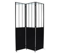 Atmosphera - Paravent Atelier - métal et Verre trempé H170 cm