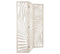 Atmosphera – Paravent Feuille – Bois blanc – H170 cm