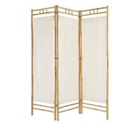 Atmosphera Créateur d'intérieur - Paravent en Bambou "Kael" 135x170cm Blanc Beige G
