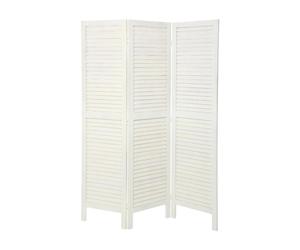 Atmosphera Paravent pliant blanc Camila