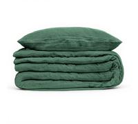 Parure de lit gaze de coton vert céladon 240x220cm - Atmosphera Créateur d'intérieur