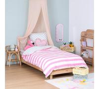 Parure de lit pour enfant rayures Violet 140x 200 - Atmosphera For Kids