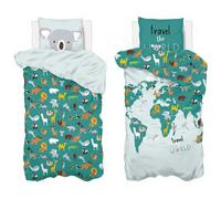 Atmosphera Linge de lit Map of the World Multicolore Enfants