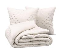 - Parure de lit en coton lavé Tuft - 240x220 cm - Ivoire - Tuft