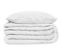Atmosphera - Parure de lit en doublure Gaze de coton - 240x220 cm - Blanc Blanc G