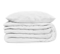 Atmosphera - Parure de lit en doublure Gaze de coton grand modèle - 260x240cm - Blanc - FLORA Blanc G